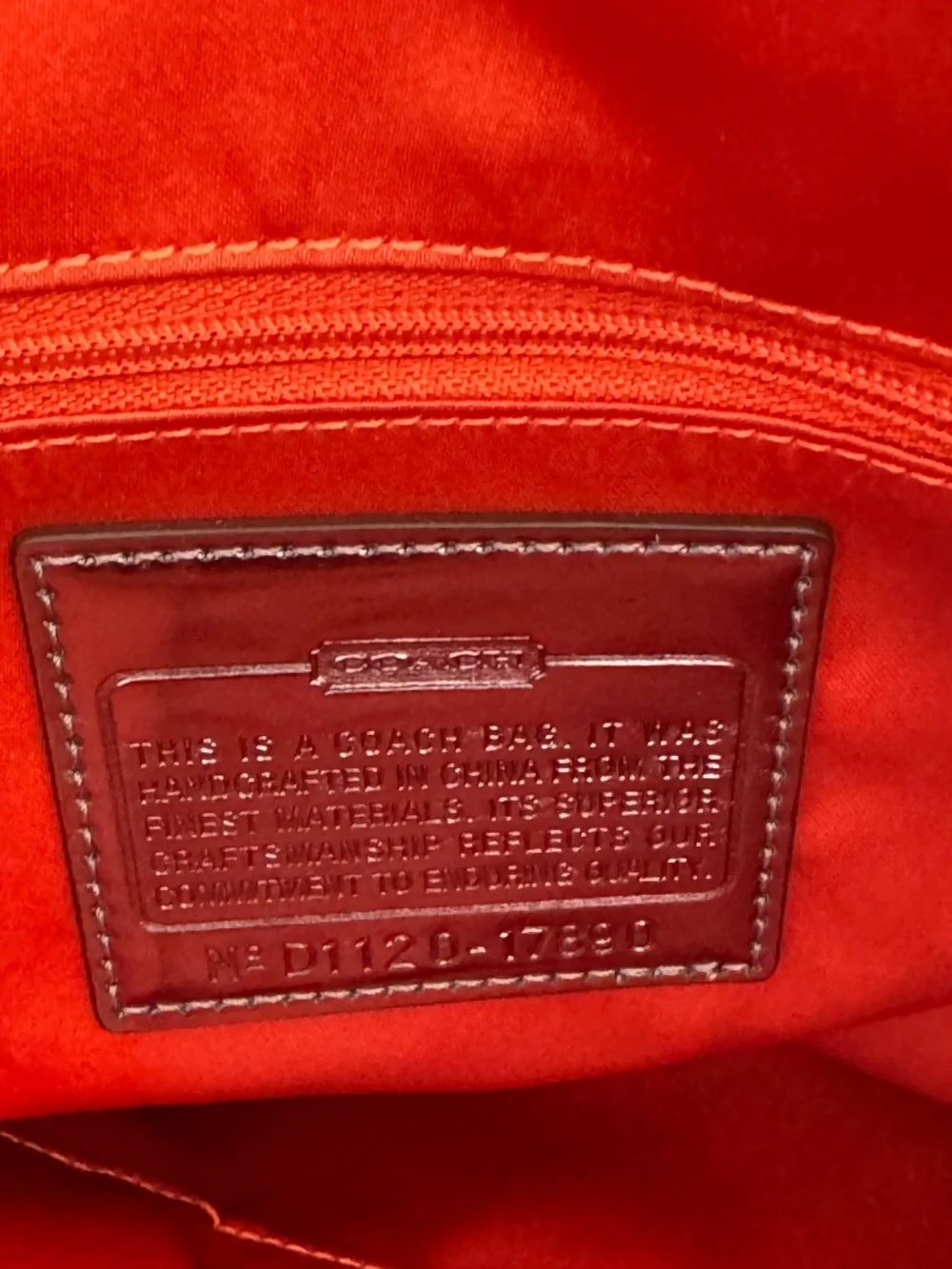 Coach Poppy Tan/Silver Tote